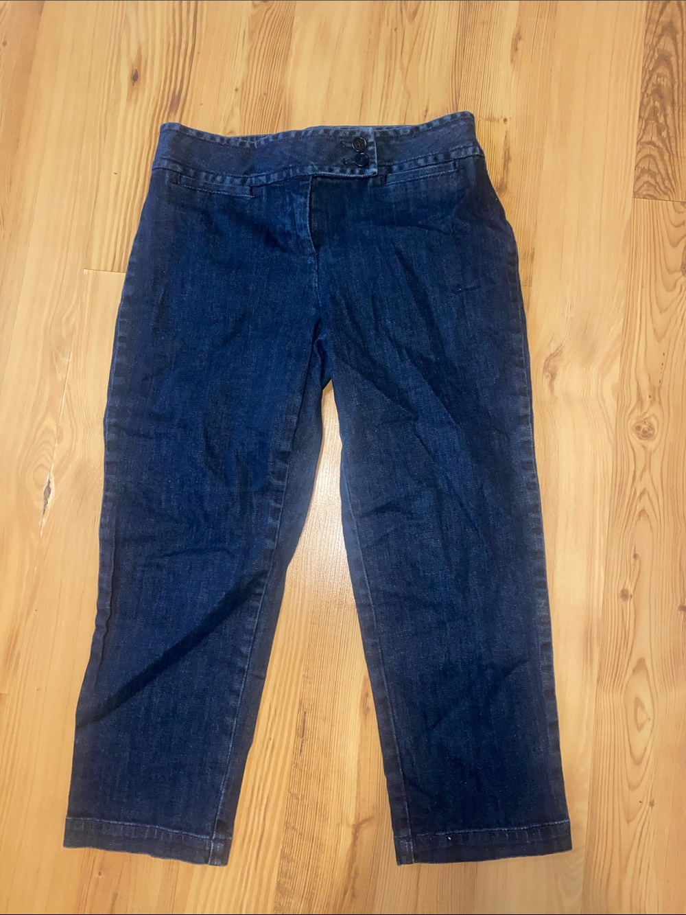 Talbots Dark Indigo Cropped Ankle Jeans